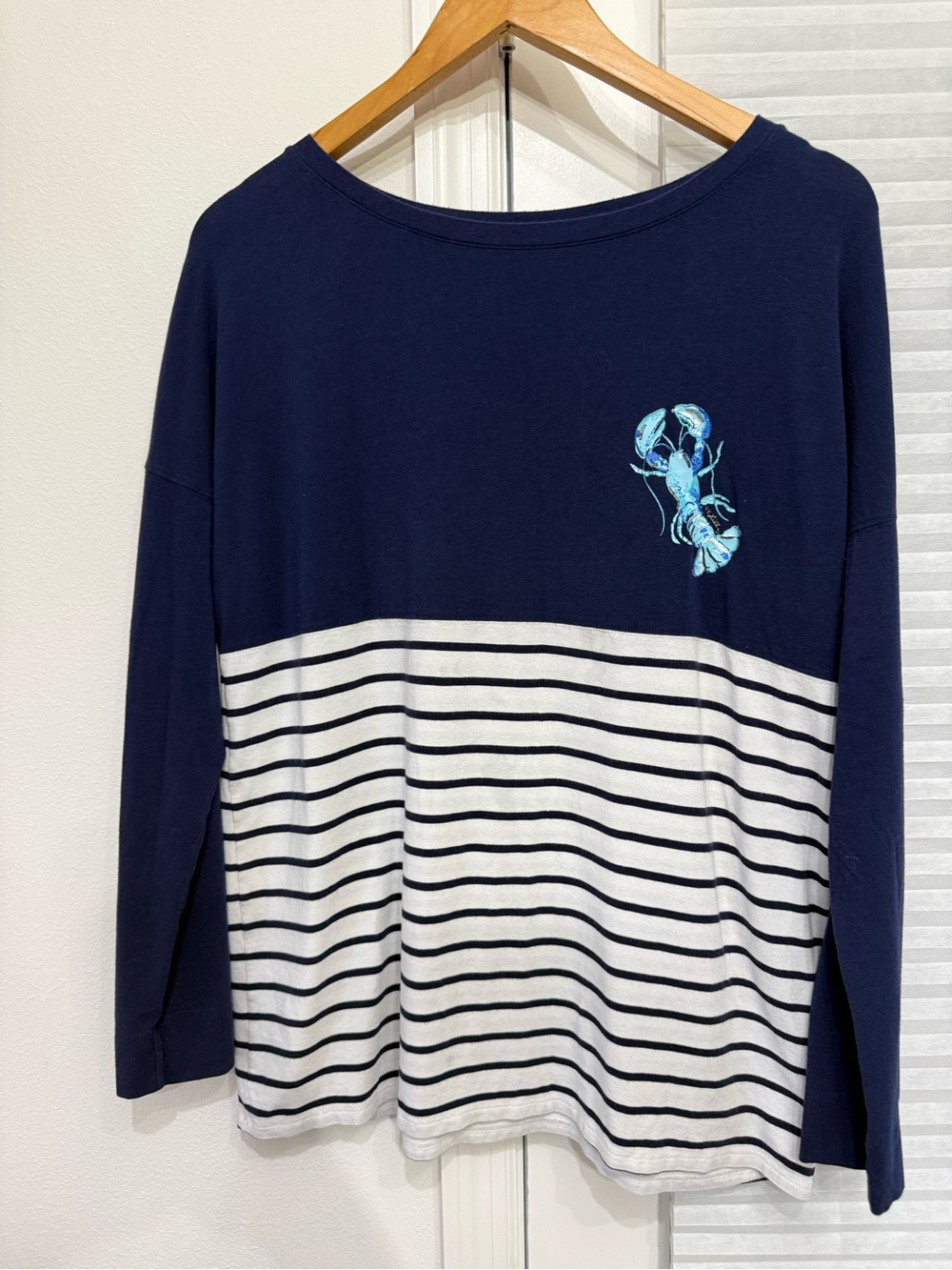 Lilly Pulitzer signature jersey Blue Crewneck Top
